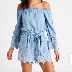 Brand new American eagle denim romper